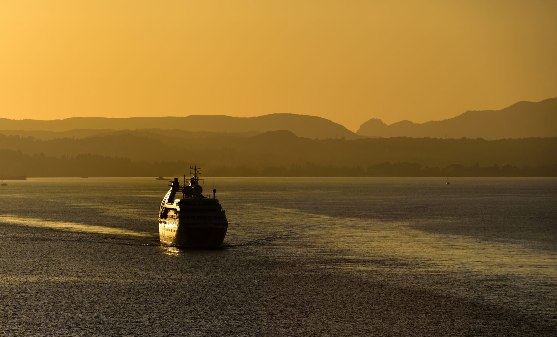 Corfu Port Boat Departure