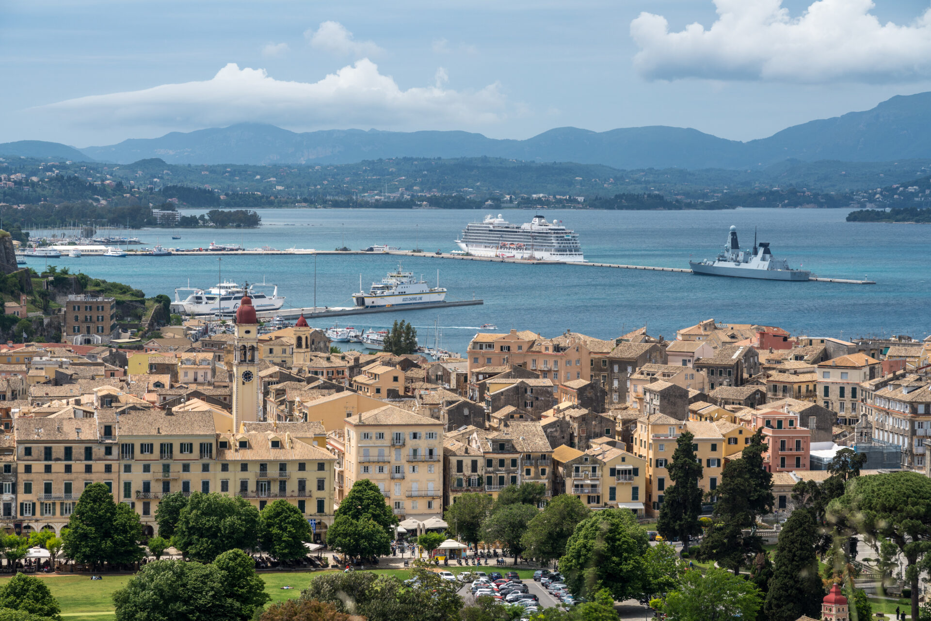 Corfu Port at Corfu Town